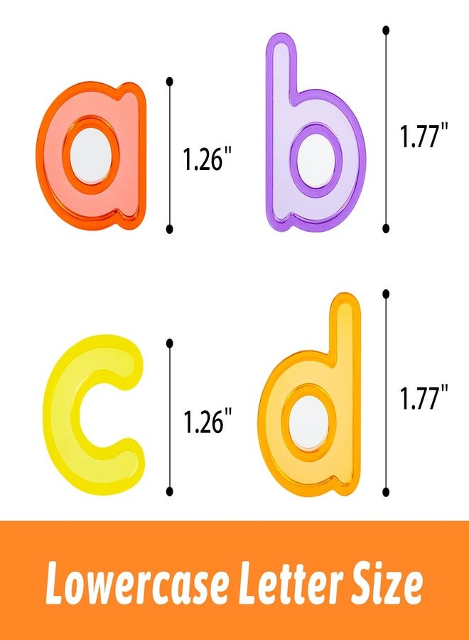 PreTrans 78 Pcs Plastic Letters for Kids - 3 Sets of Lowercase Alphabet Letters, Translucent Toys for Light Table, Ideal Light Box Accessories for Toddlers - Image 2
